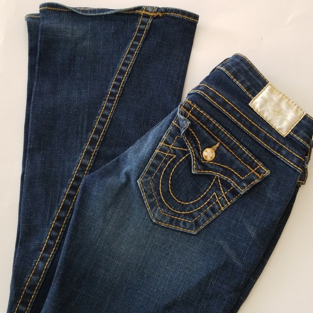 True Religion crystal gold jeans